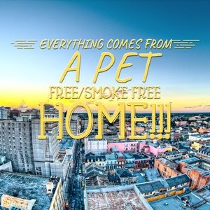 Everything comes from a pet free/ smoke free home!